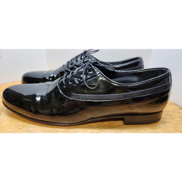 Mezlan Broadway Formal Tuxedo Dress Shoes Black Patent Leather Satin 11 B main image 9